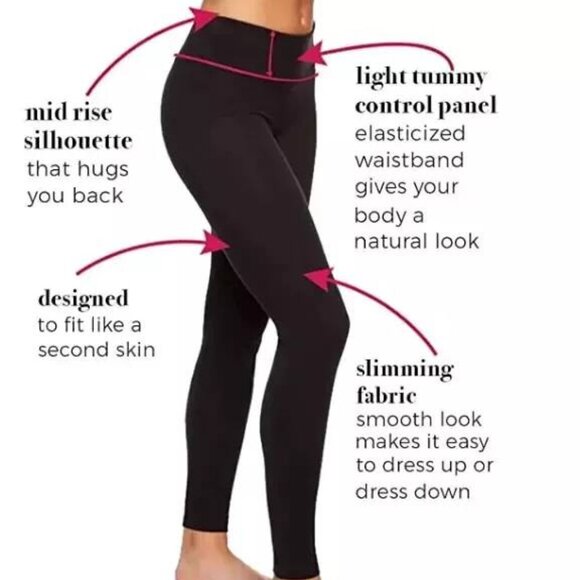 2 PACK Felina Ladies' Suede Legging - Picture 1 of 5